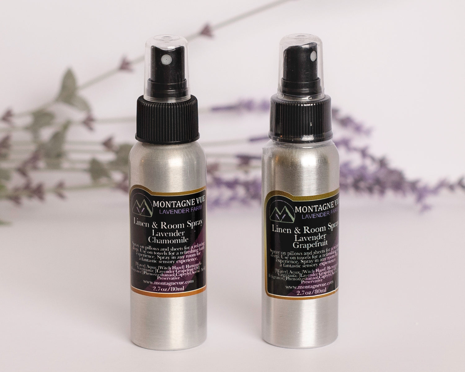 Linen & Room Lavender Sprays: Chamomile & Grapefruit
